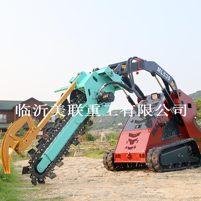 Skid Steer Loader Trenching Attachment