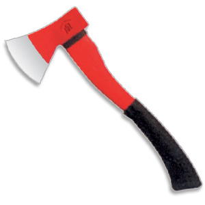 Red Handled Wood Splitting Axe
