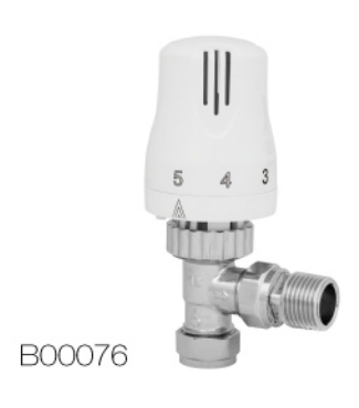Thermostatic Radiator Valve with Chrome Finish