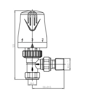 Thermostatic Radiator Valve with Plastic Head