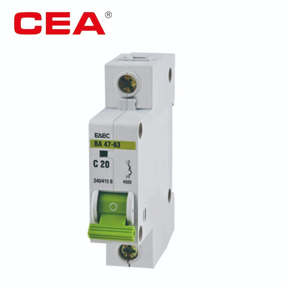 BA47 MCB,mini ciruit breaker,6kA breaking capacity - Image 3