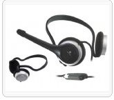 Over-the-Head Communication Headset with Flexible Microphone