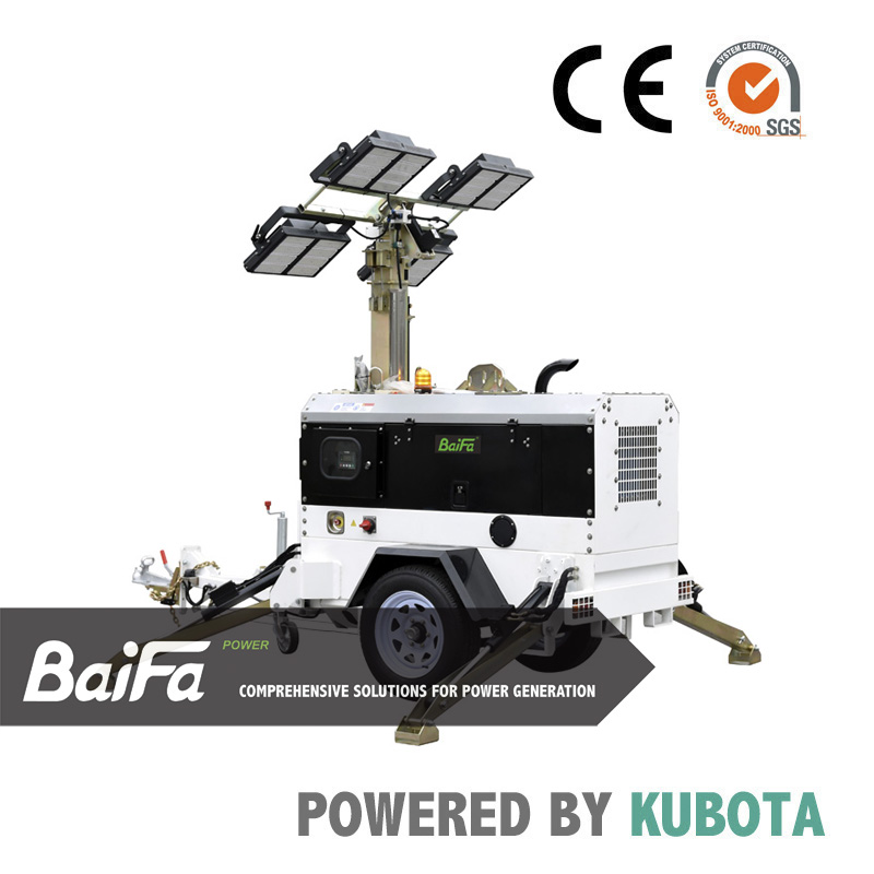 Mobile Lighting Tower with Kubota Engine