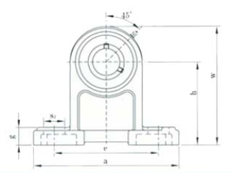 Pillow Block Ball Bearing Unit with Cast Iron Housing