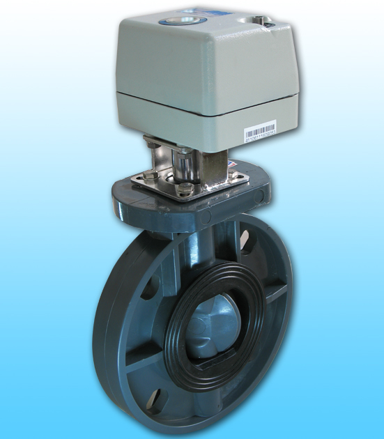 Industrial Ball Valve with Automated Actuator