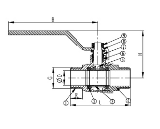 Brass Ball Valve with Male Threaded Ends
