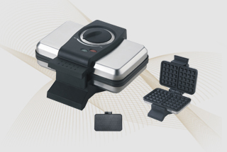 Waffle Maker with Removable Plates
