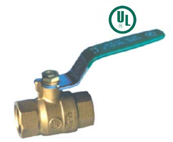 Brass Ball Valve with Green Lever