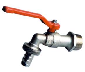 Fluid Shut-Off Ball Valve with Lever Handle