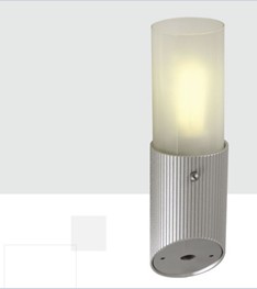 Cylindrical Outdoor Wall Light with Frosted Glass Diffuser
