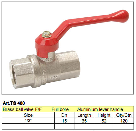 Brass Ball Valve with Aluminum Lever