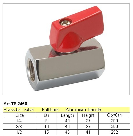 Brass Ball Valve with Aluminum Handle