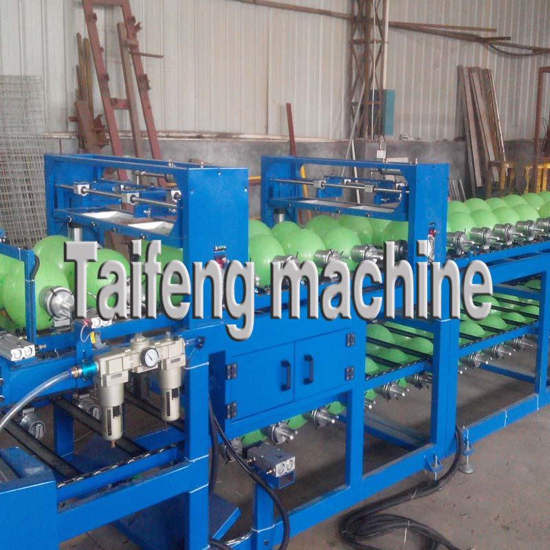 Conveyor system of the balloon printing machine