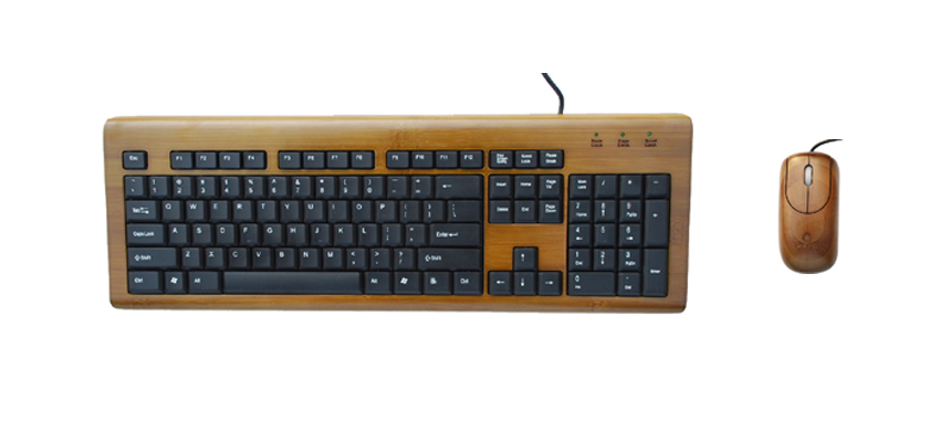 Bamboo keyboard and mouse with 104 keys - Image 4