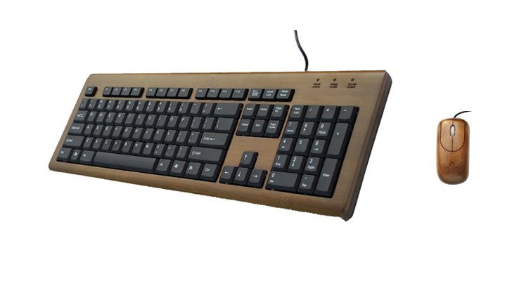 Bamboo keyboard and mouse with 104 keys - Image 3