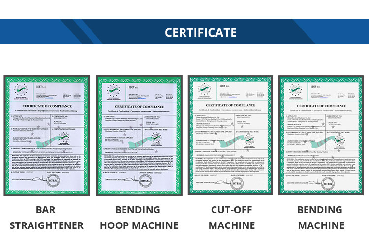 Quality compliance certificates