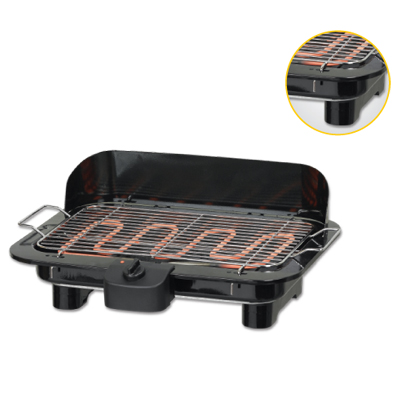 Electric Barbecue Grill with Adjustable Thermostat