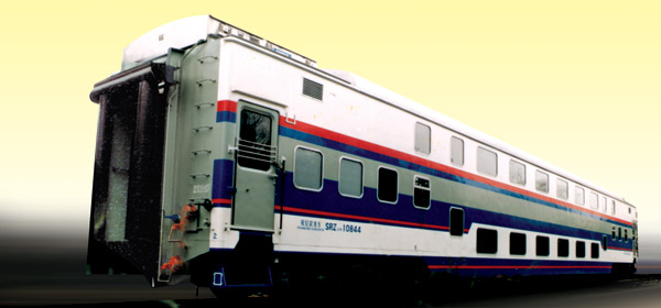 Double-Decker Railway Carriage for Passenger Transport