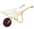 Single Wheel Barrow with Metal Frame
