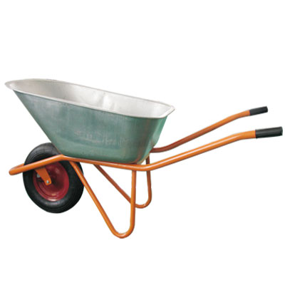Pneumatic Wheelbarrow with Metal Tray