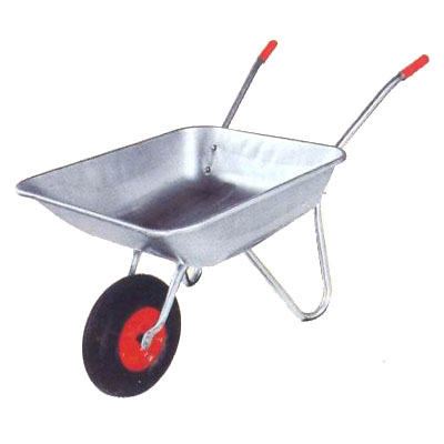 Galvanized Steel Wheelbarrow with Pneumatic Wheel