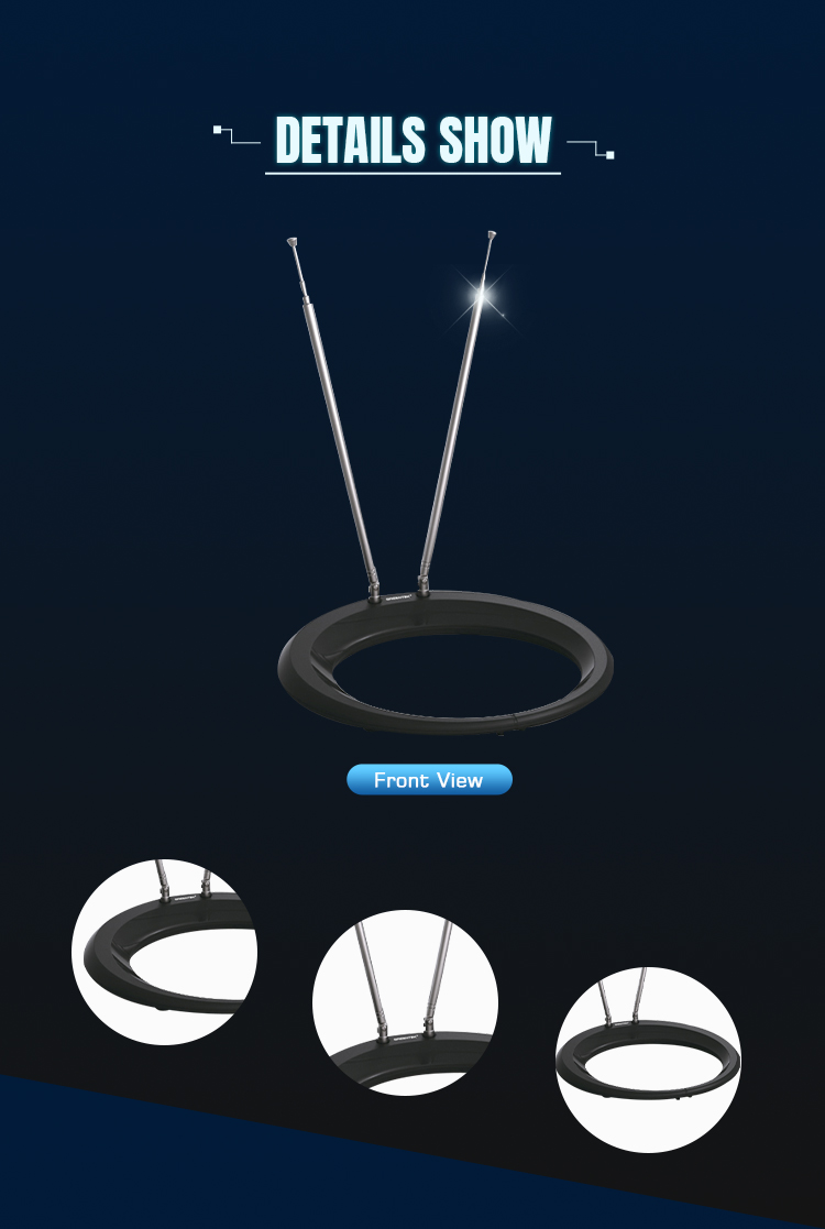 Front view of the antenna