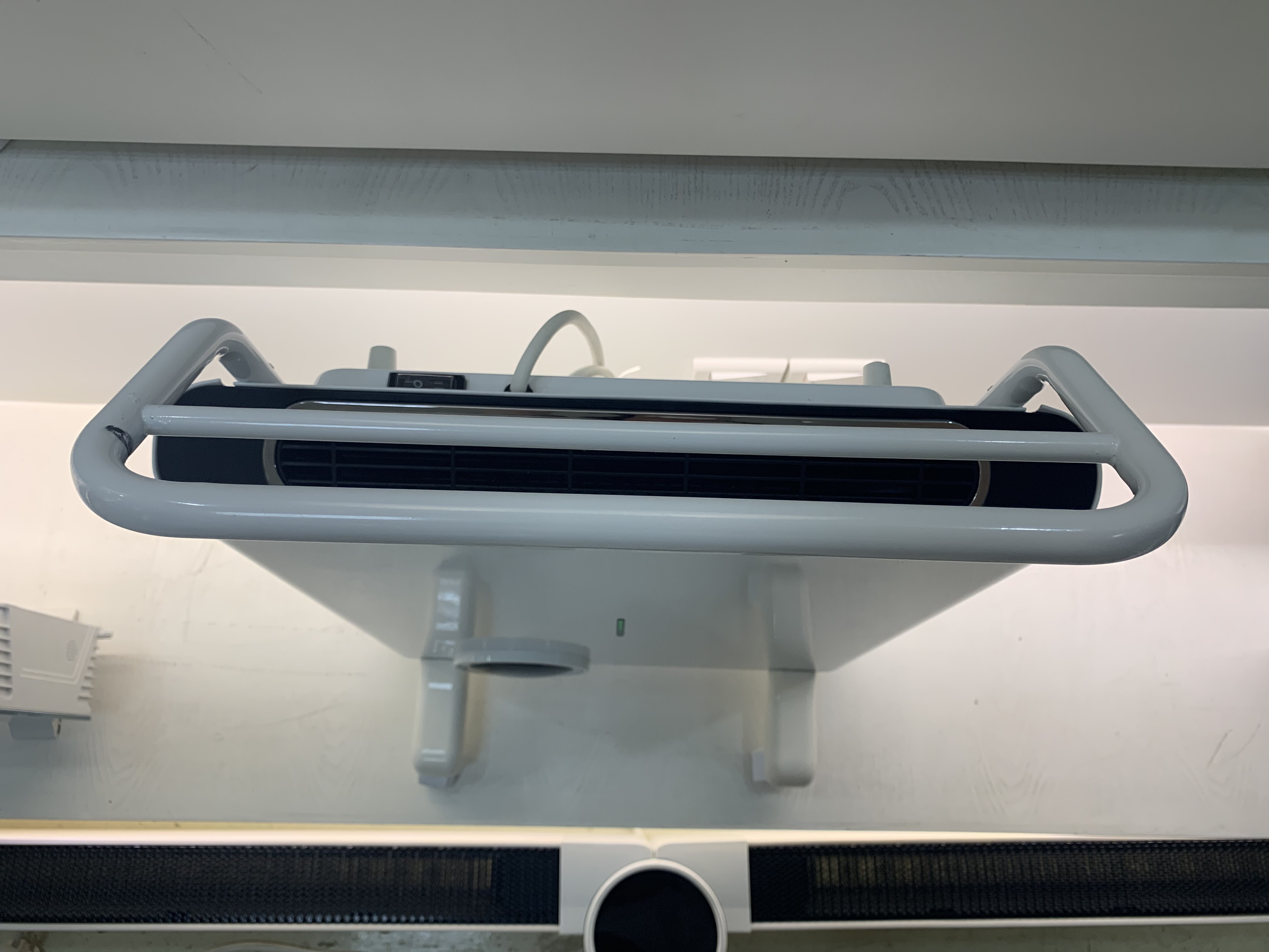 Wall-Mounted Bathroom Fan Heater with Towel Rack