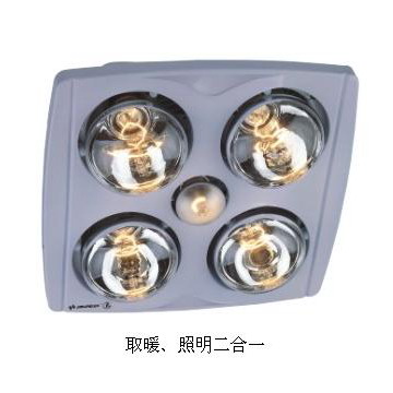 Infrared Bathroom Heater with Integrated Lighting