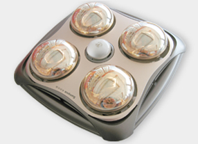 Infrared Bathroom Heater with Integrated Light