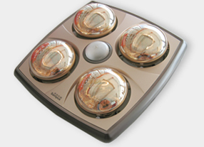 Radiant Bathroom Heater with Ventilation