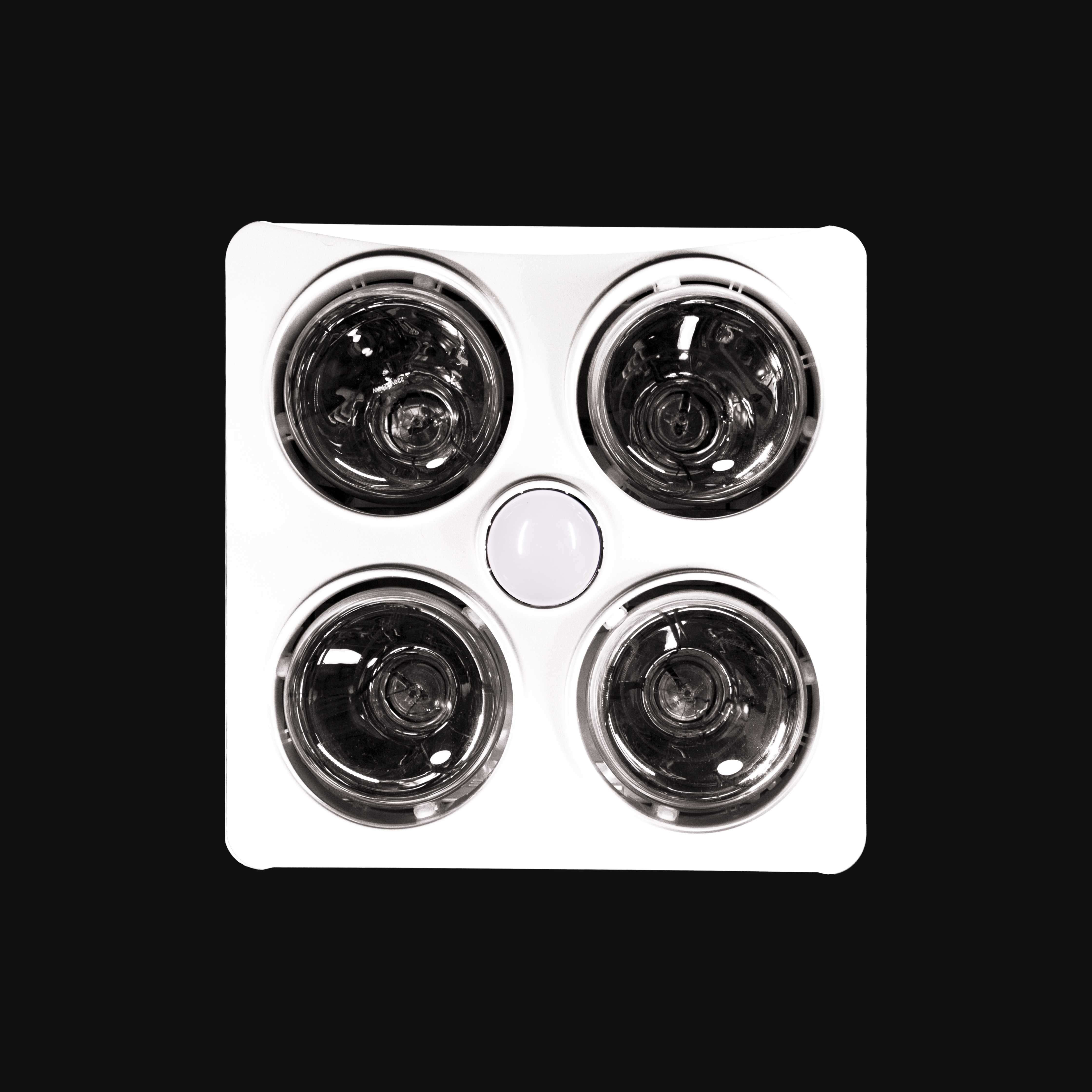 Four-Lamp Bathroom Heater with Ventilation Fan