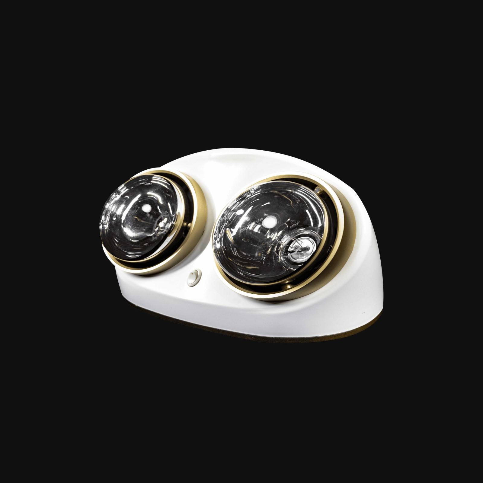 Wall Mounted Bathroom Heater with Dual Lamps