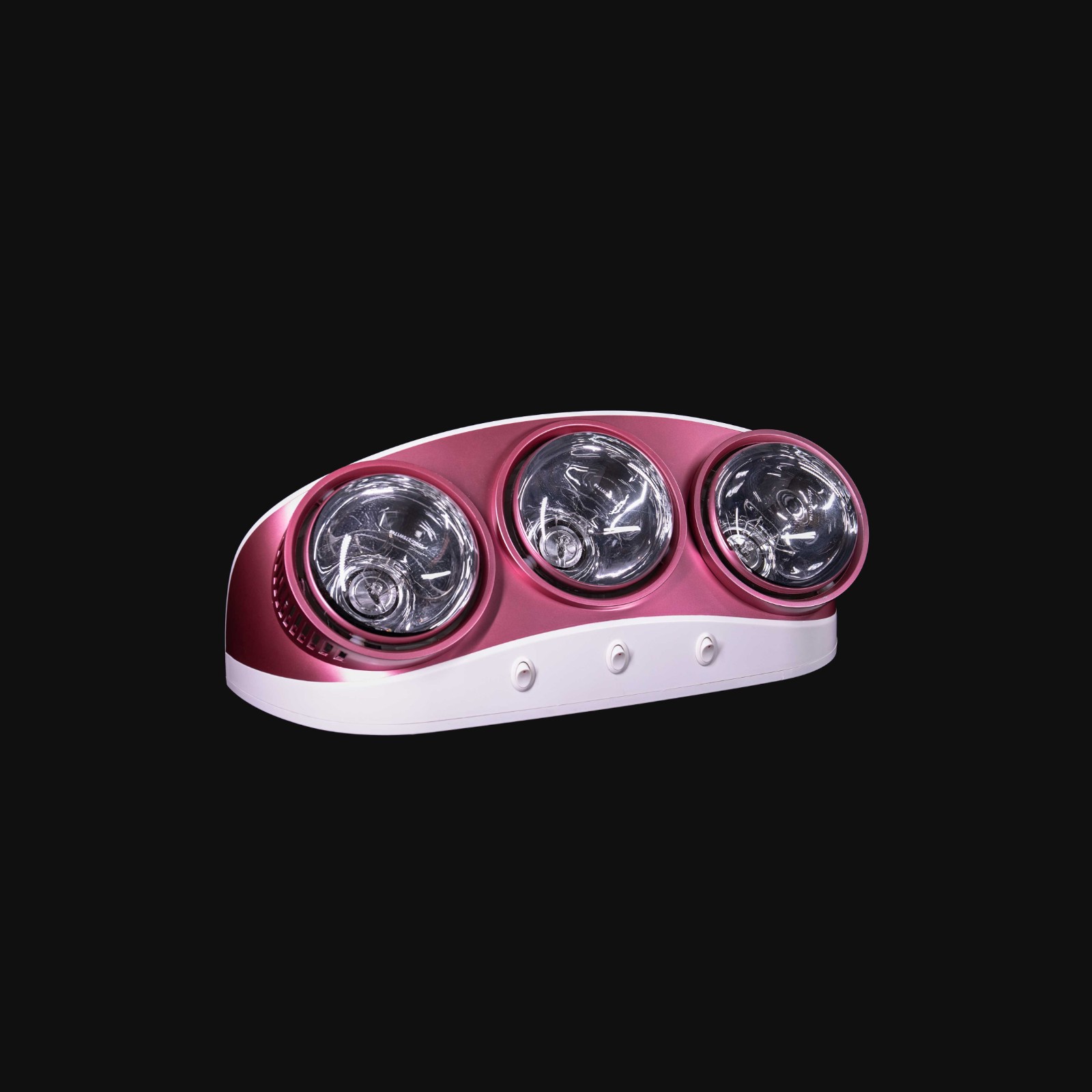 Wall-Mounted Three-Lamp Bathroom Heater