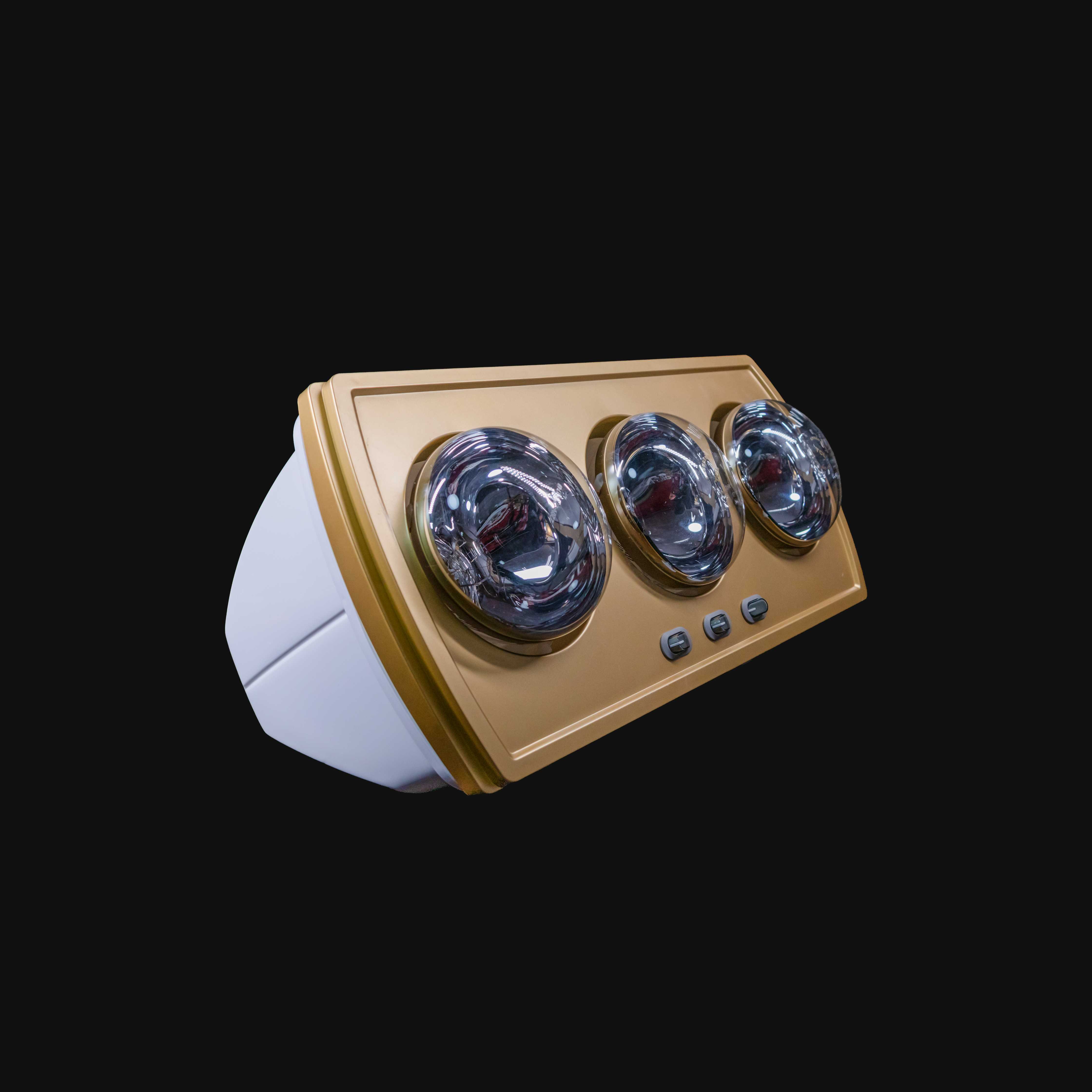 Wall-Mounted Three-Lamp Bathroom Heater
