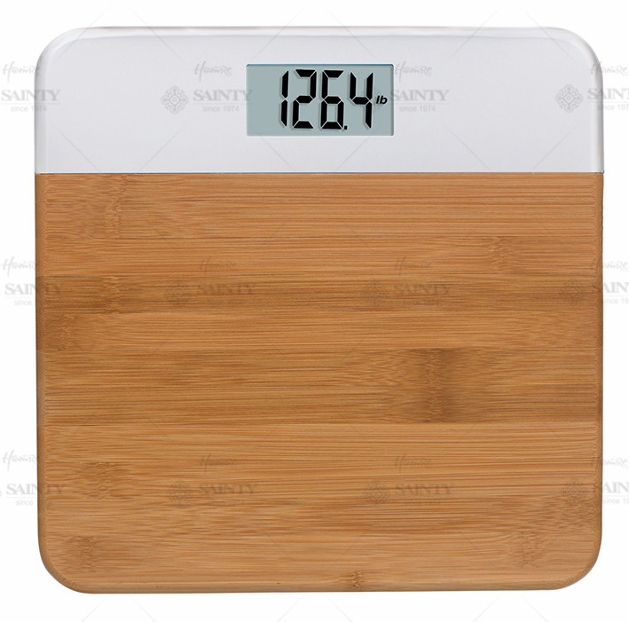 Bamboo Platform Digital Bathroom Scale