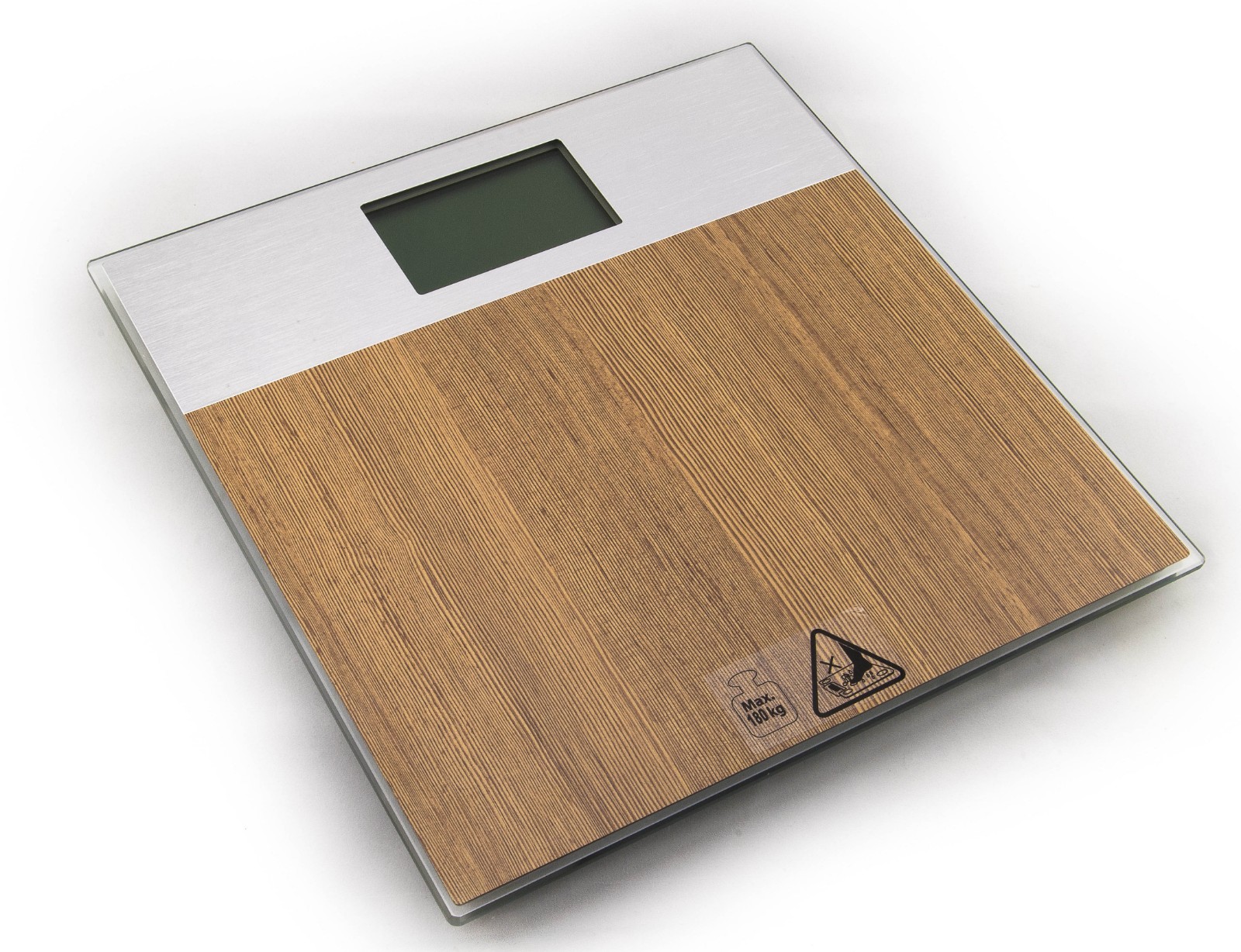 Digital Bathroom Scale with Wood-Like Pattern