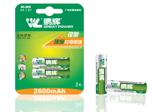 Ni-MH Rechargeable AA Batteries 1.2V 2600mAh