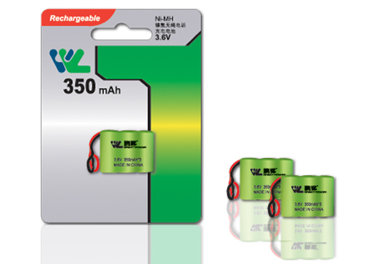 Ni-MH Rechargeable Battery Pack 3.6V 350mAh