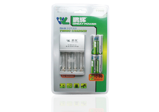 AA/AAA Battery Charger with Rechargeable Batteries