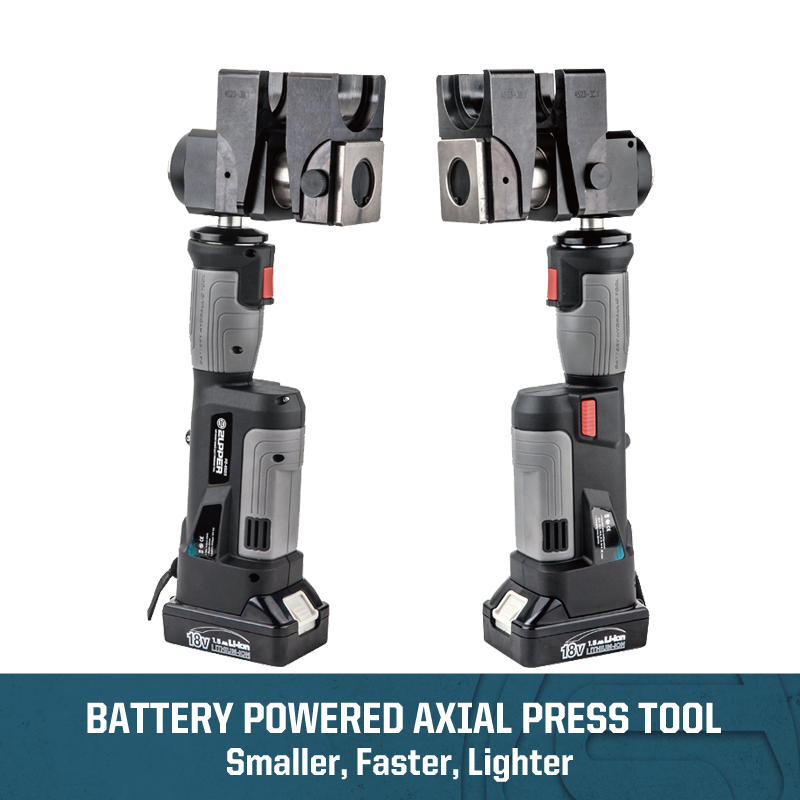 Cordless Axial Press Tool for PEX Tubing