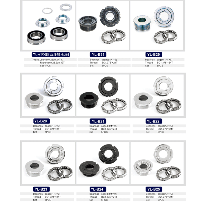 Bicycle Bottom Bracket Cups with Ball Retainer