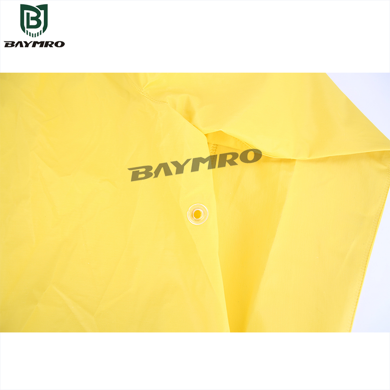 Waterproof Yellow Rain Coat with Hood