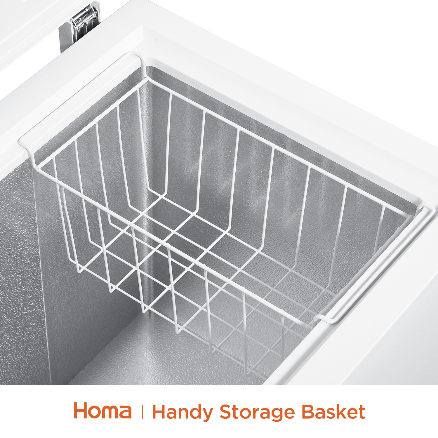 Household Chest Freezer with Basket