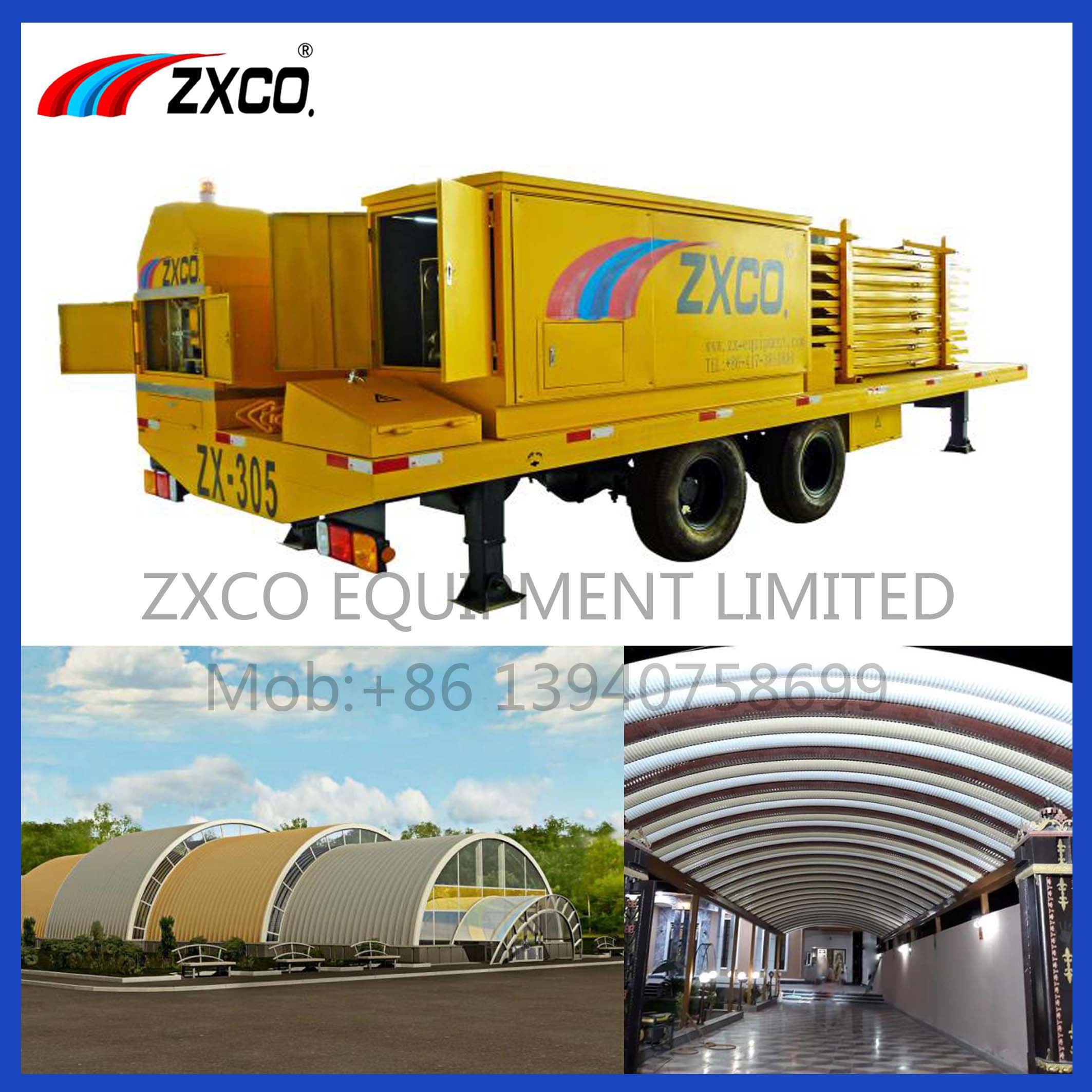 Mobile Arch Roll Forming Machine for Curving Metal Panels