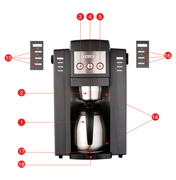 Bean-to-Cup Coffee Maker with Built-In Grinder