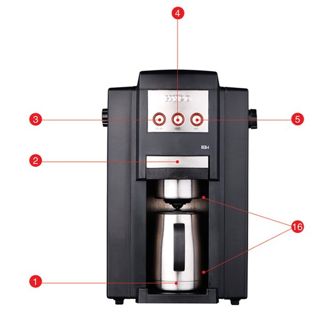 Bean-to-Cup Coffee Maker with Stainless Steel Carafe