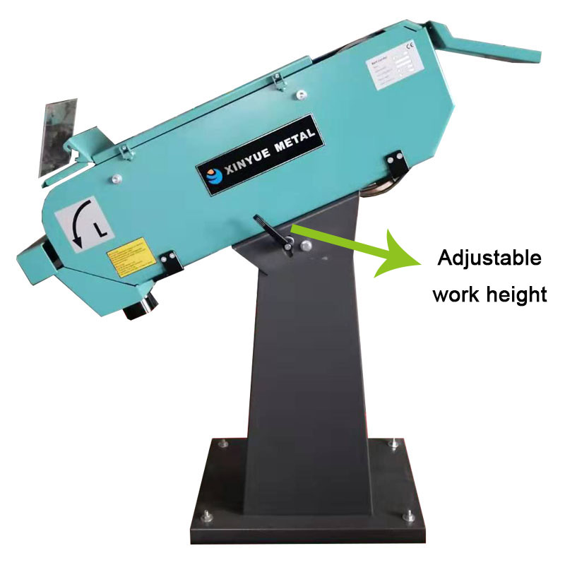 Industrial belt sander with adjustable height