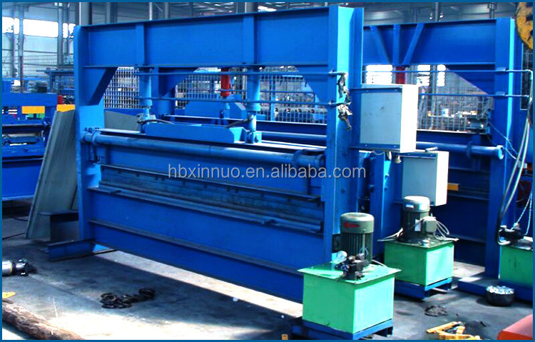 Hydraulic bending machine with steel frame