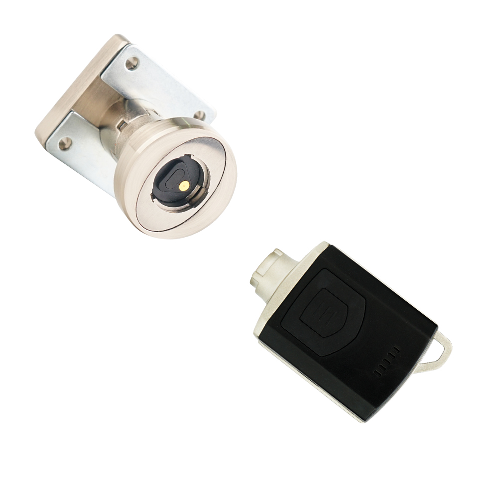 Electronic safe lock with key fob and metal housing