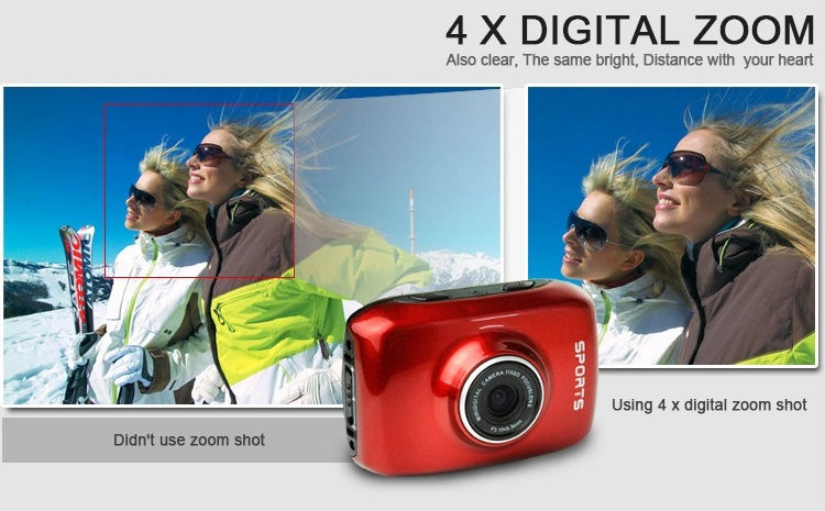 4x digital zoom demonstration